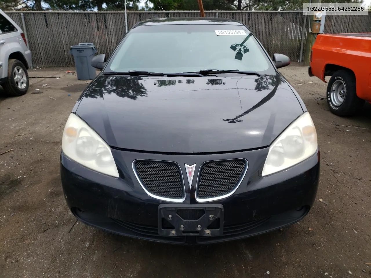 2006 Pontiac G6 Se1 VIN: 1G2ZG558964282286 Lot: 56155764