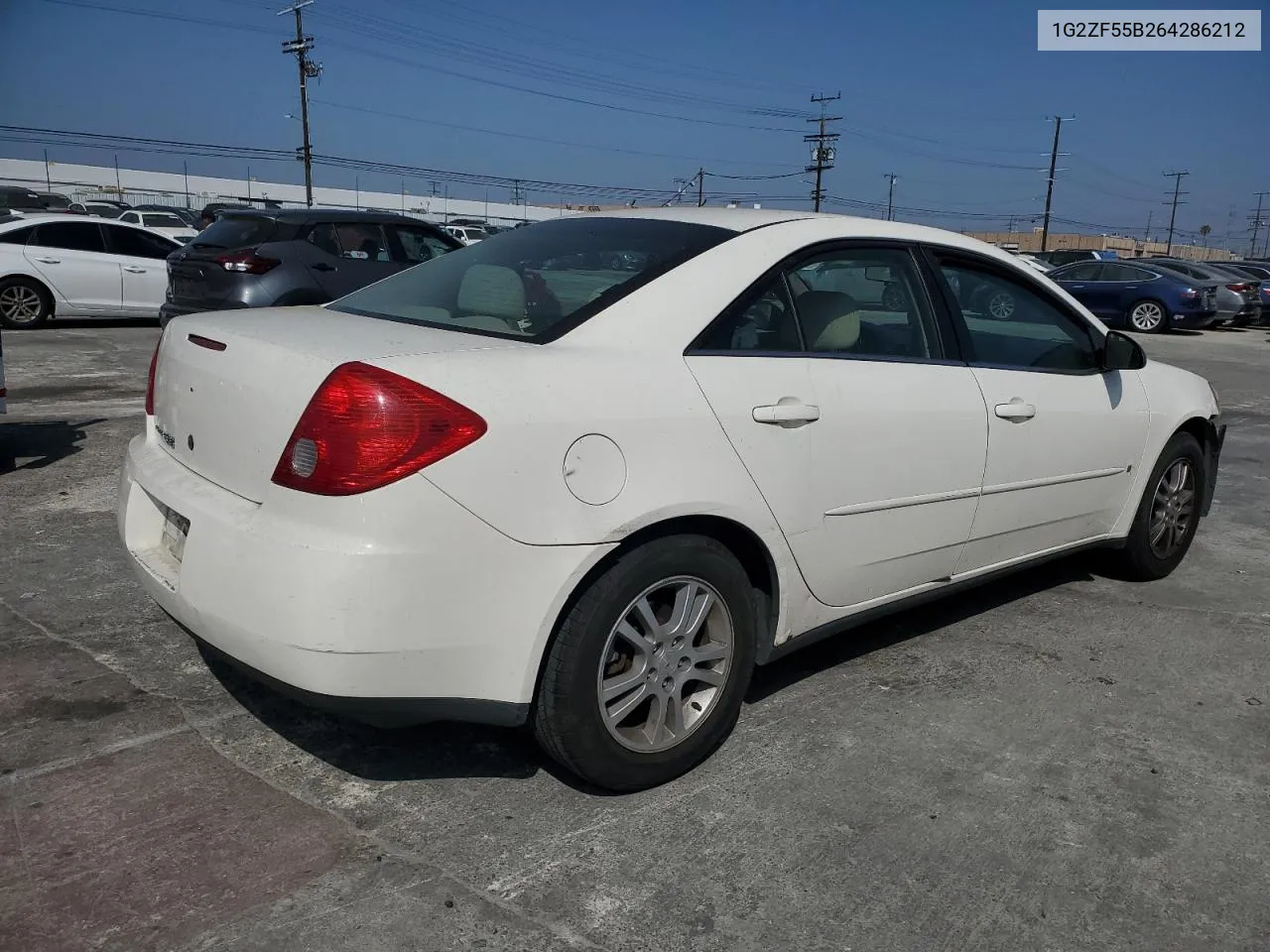 2006 Pontiac G6 Se VIN: 1G2ZF55B264286212 Lot: 56604244