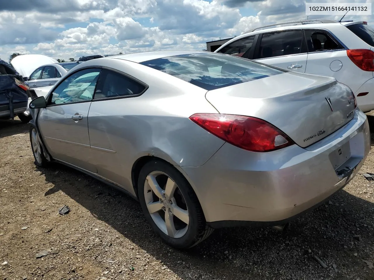 2006 Pontiac G6 Gtp VIN: 1G2ZM151664141132 Lot: 56670644