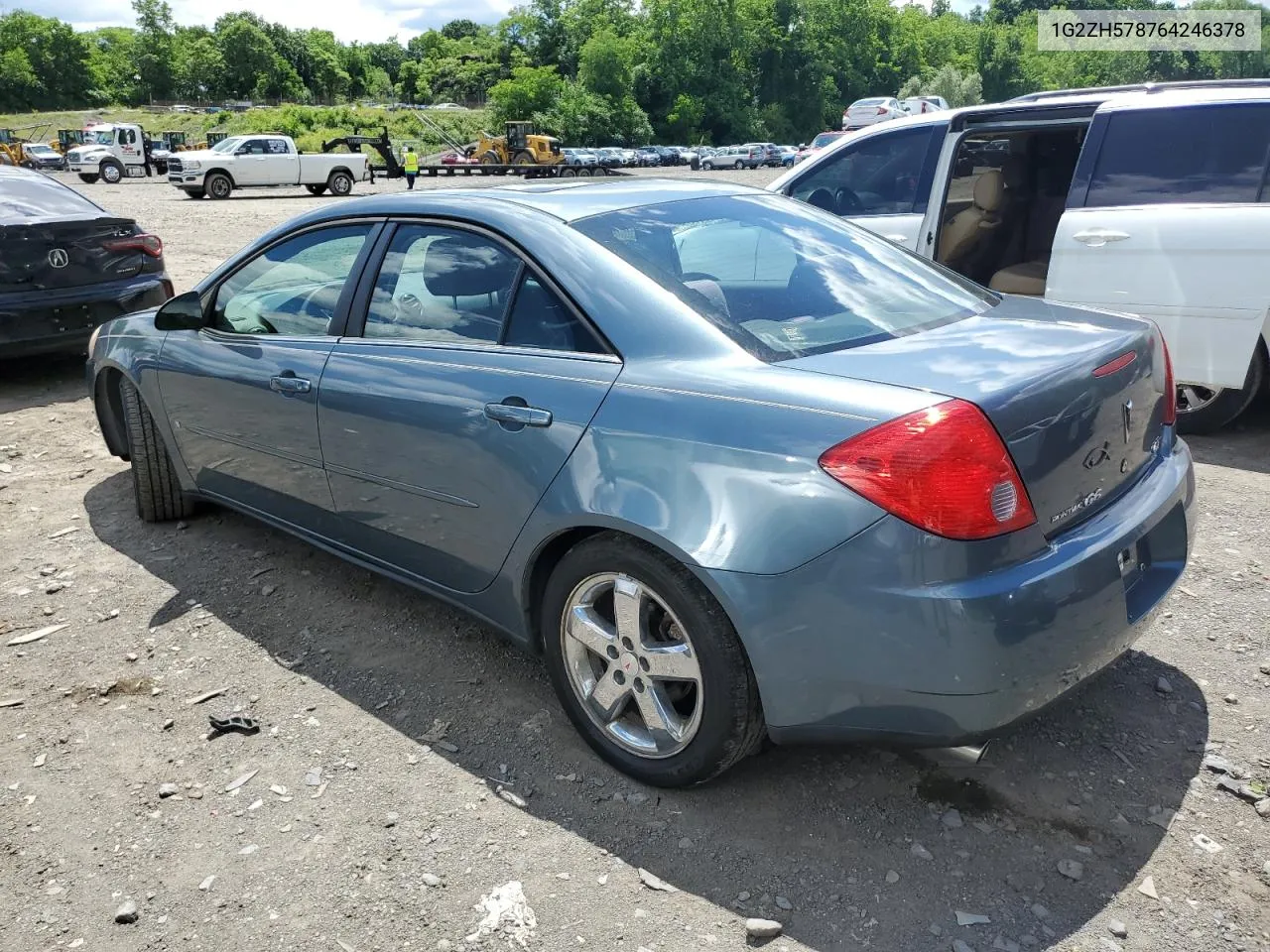 2006 Pontiac G6 Gt VIN: 1G2ZH578764246378 Lot: 58337244