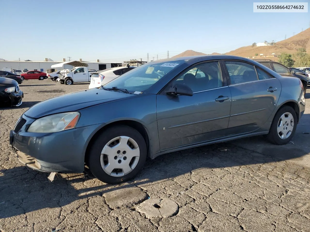 1G2ZG558664274632 2006 Pontiac G6 Se1