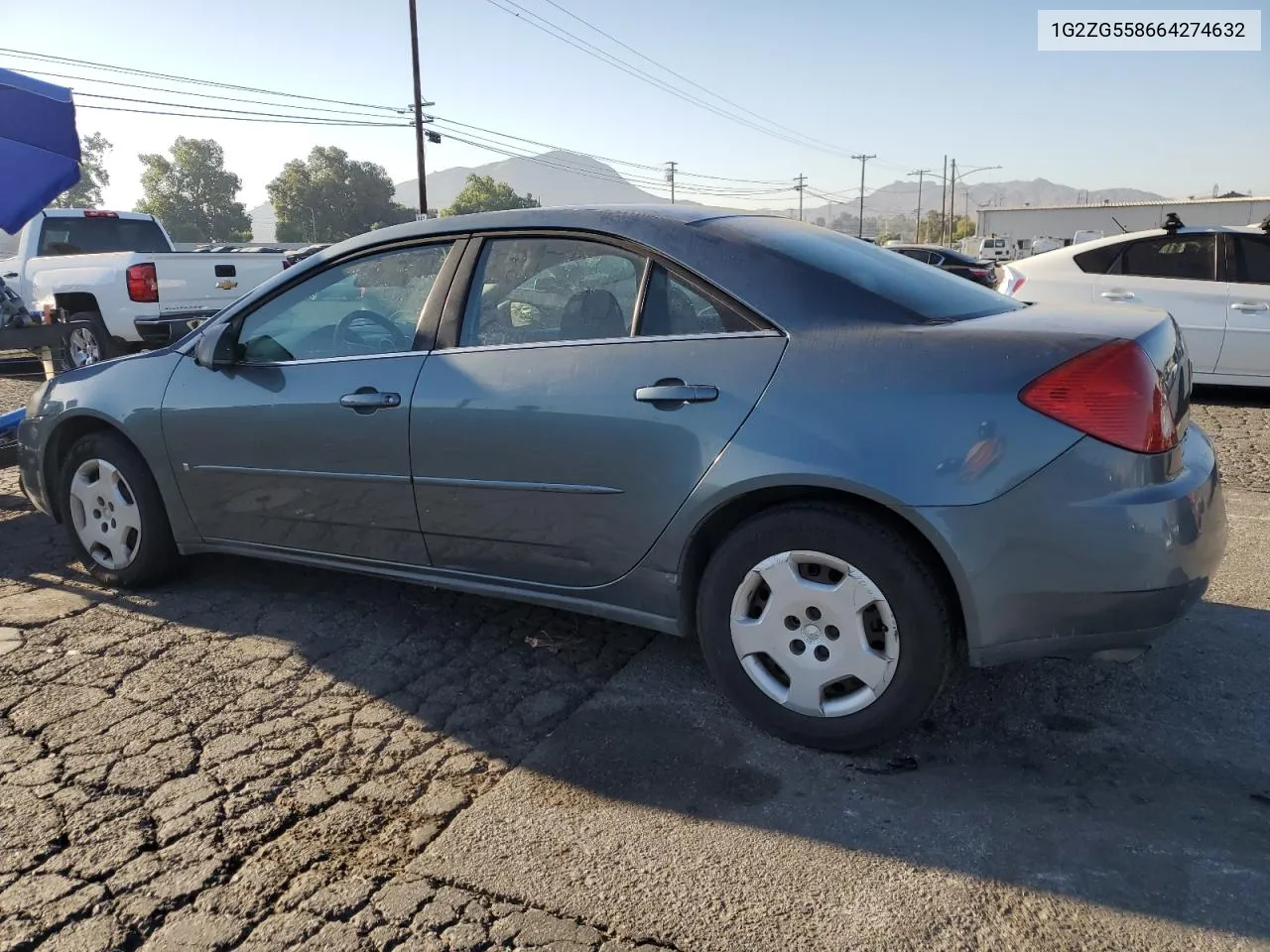 1G2ZG558664274632 2006 Pontiac G6 Se1