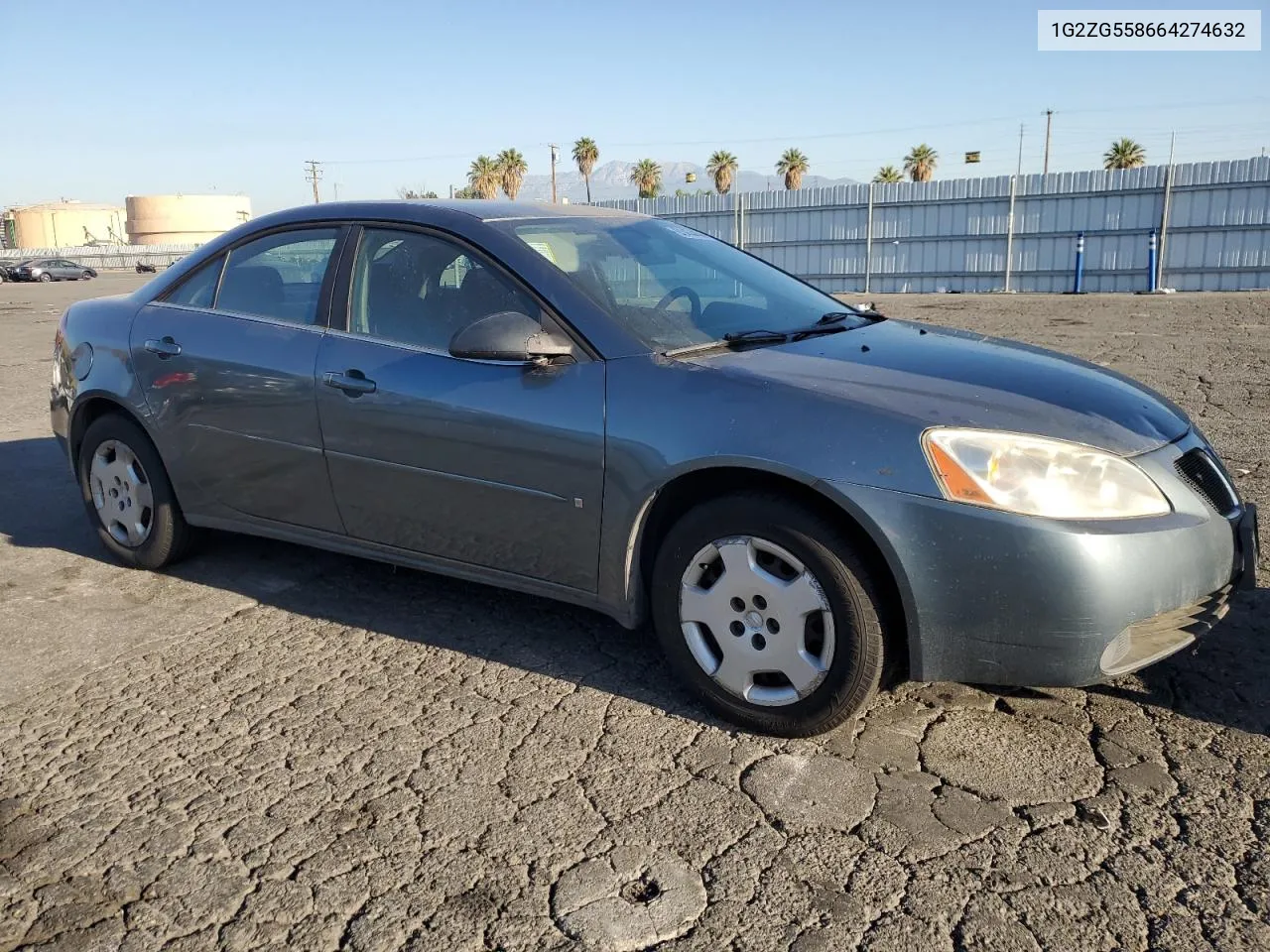 2006 Pontiac G6 Se1 VIN: 1G2ZG558664274632 Lot: 61454494