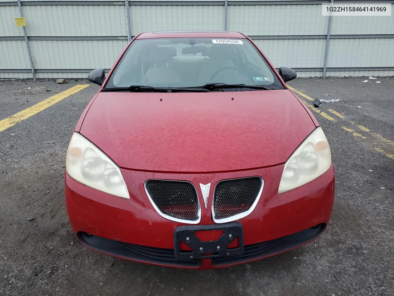 2006 Pontiac G6 Gt VIN: 1G2ZH158464141969 Lot: 72054534