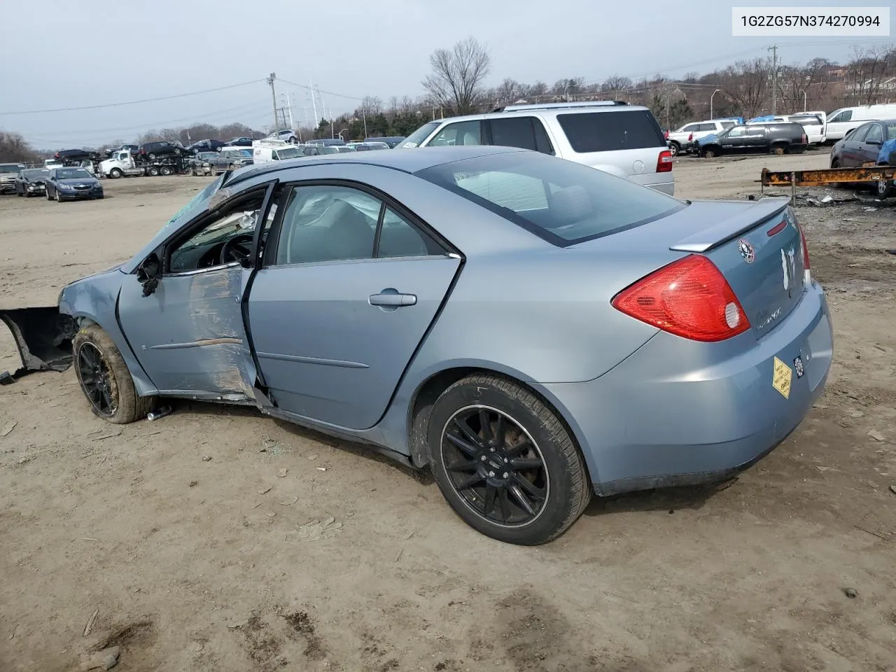 2007 Pontiac G6 Base VIN: 1G2ZG57N374270994 Lot: 44372664