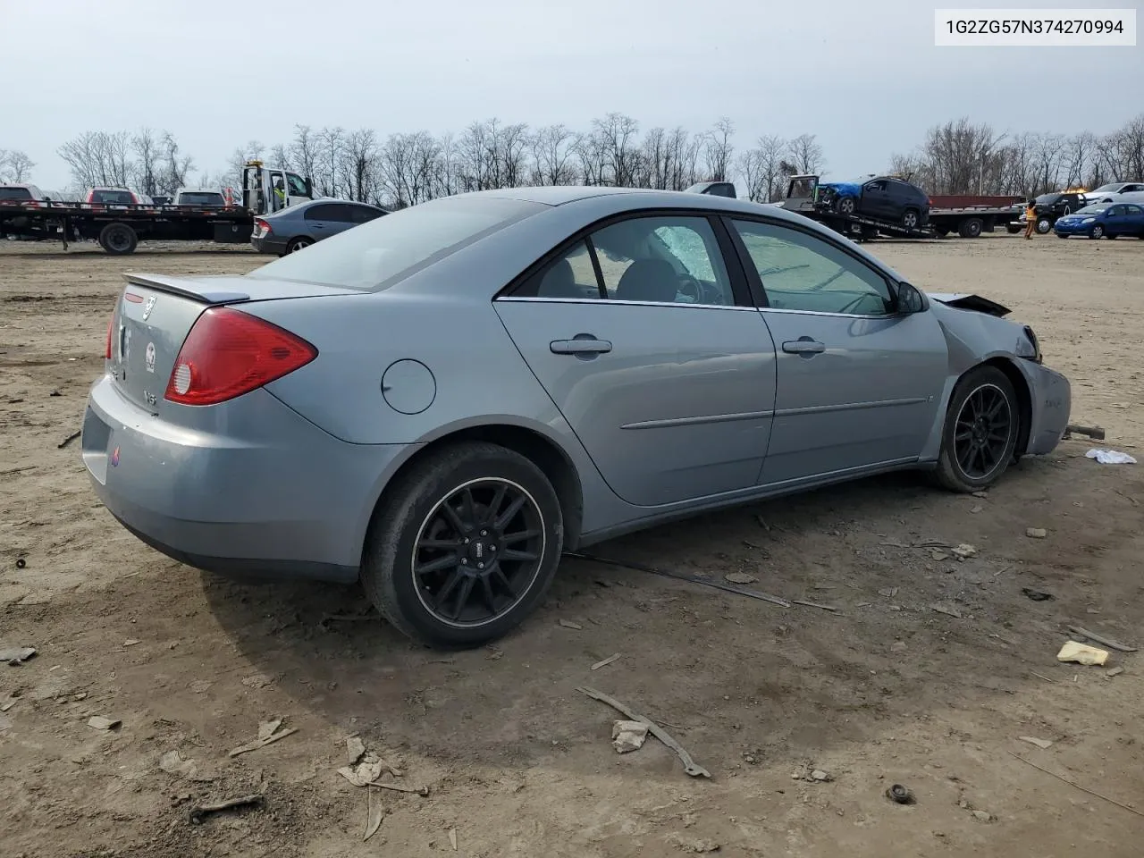 2007 Pontiac G6 Base VIN: 1G2ZG57N374270994 Lot: 44372664