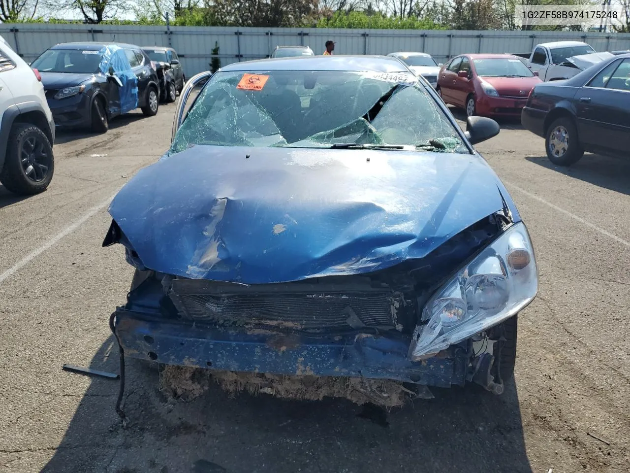 1G2ZF58B974175248 2007 Pontiac G6 Value Leader