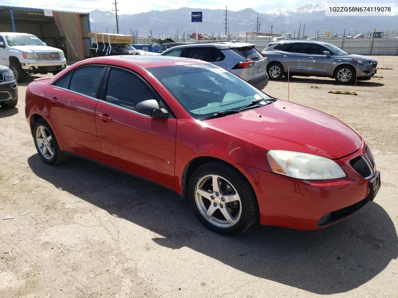 2007 Pontiac G6 Base VIN: 1G2ZG58N674119078 Lot: 50736304