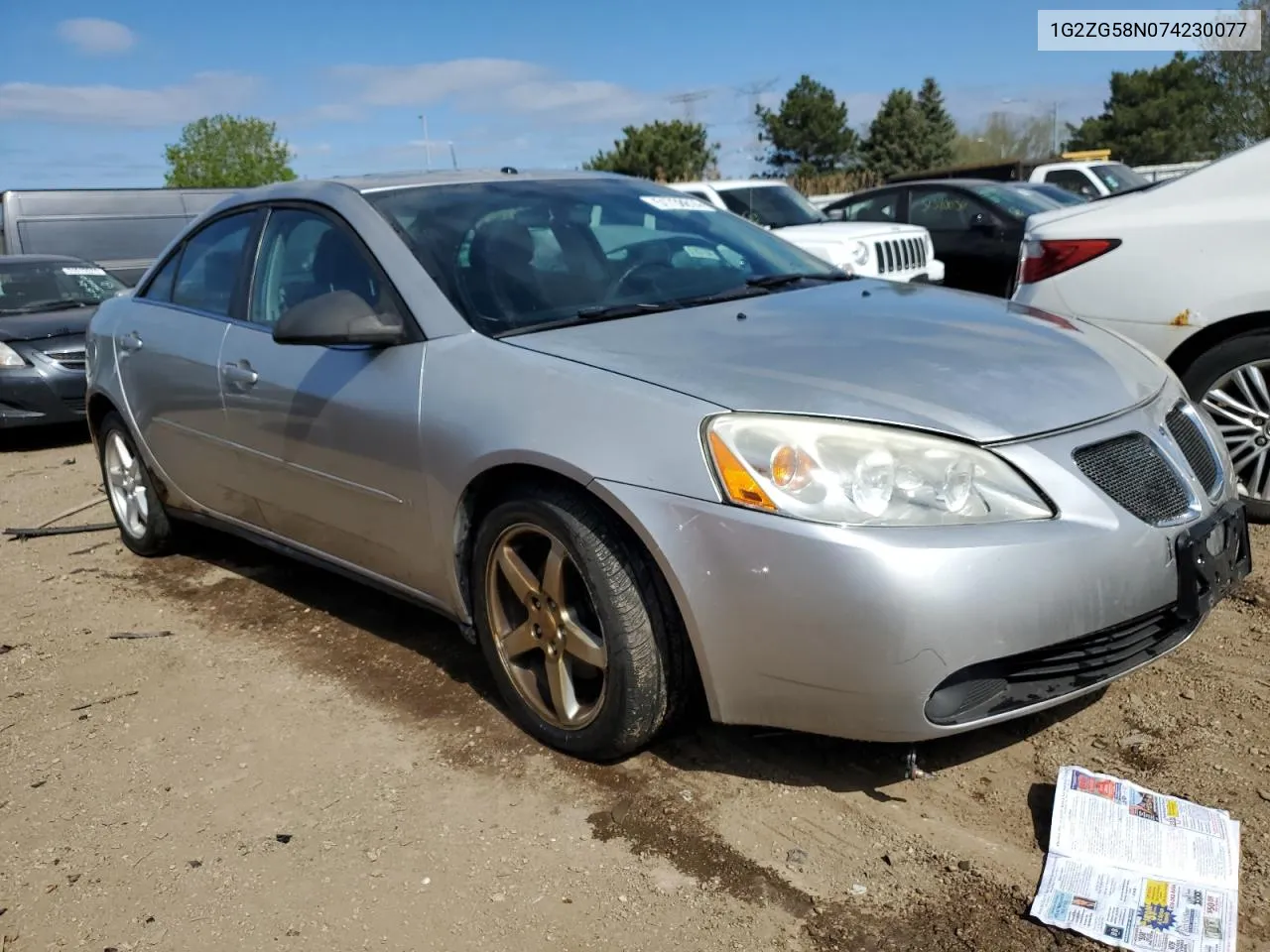 1G2ZG58N074230077 2007 Pontiac G6 Base