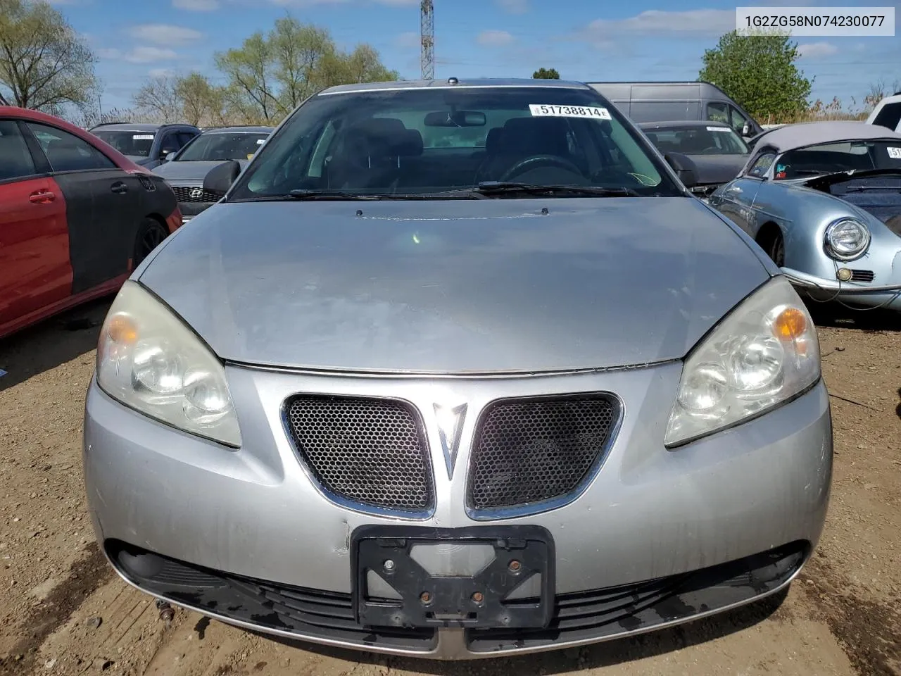 2007 Pontiac G6 Base VIN: 1G2ZG58N074230077 Lot: 51738814