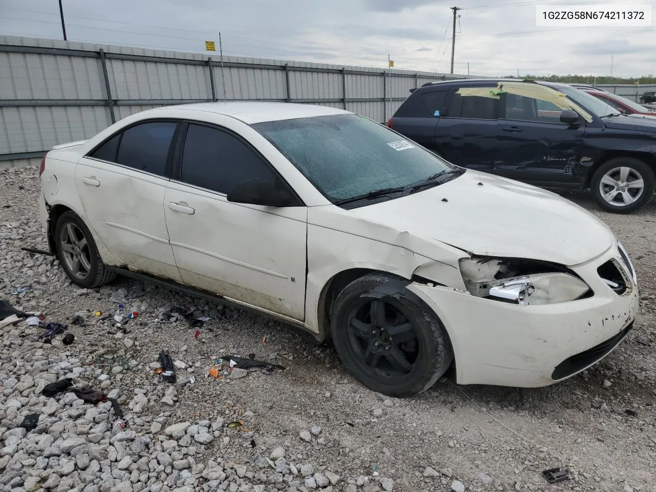 2007 Pontiac G6 Base VIN: 1G2ZG58N674211372 Lot: 52630974