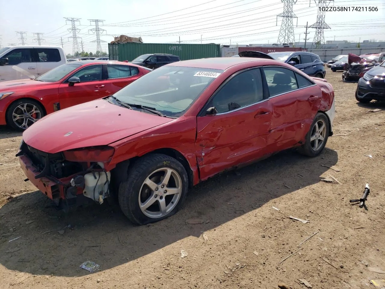 2007 Pontiac G6 Base VIN: 1G2ZG58N174211506 Lot: 53146054