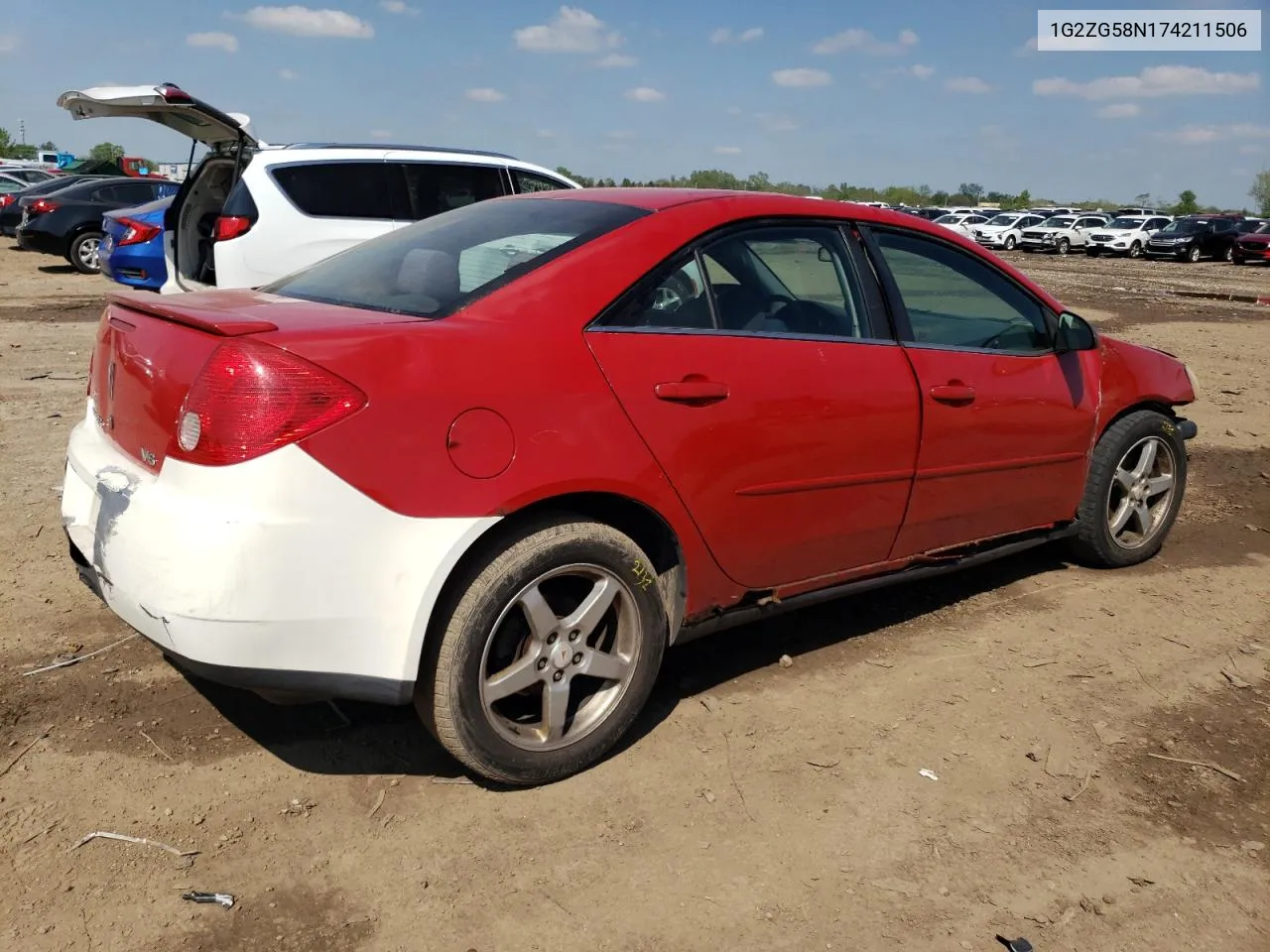 2007 Pontiac G6 Base VIN: 1G2ZG58N174211506 Lot: 53146054