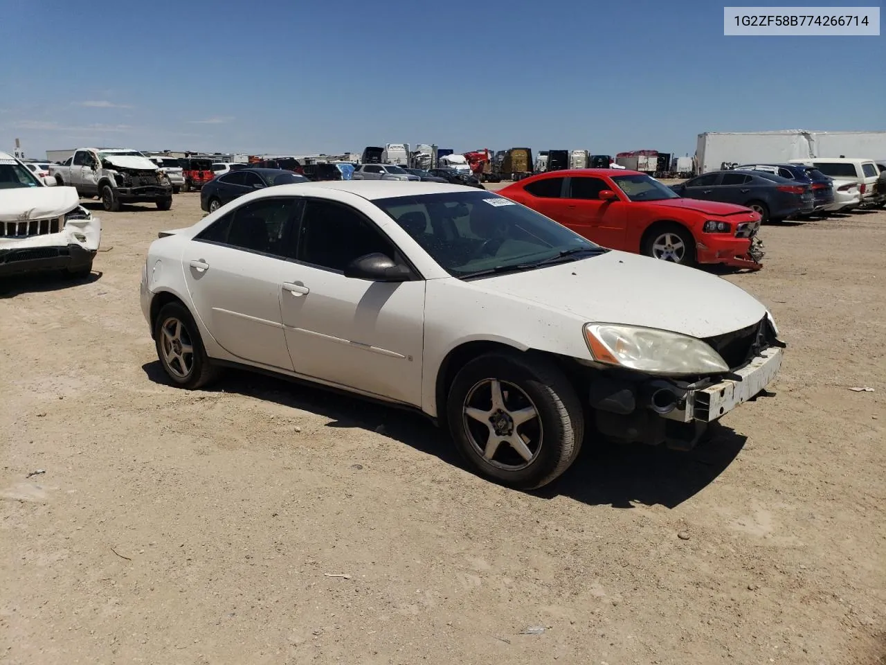 2007 Pontiac G6 Value Leader VIN: 1G2ZF58B774266714 Lot: 54085014