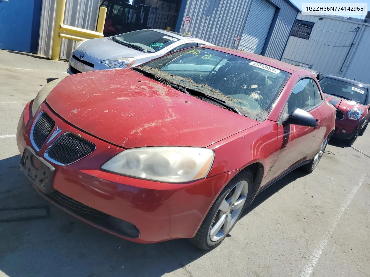 2007 Pontiac G6 Gt VIN: 1G2ZH36N774142955 Lot: 55018804