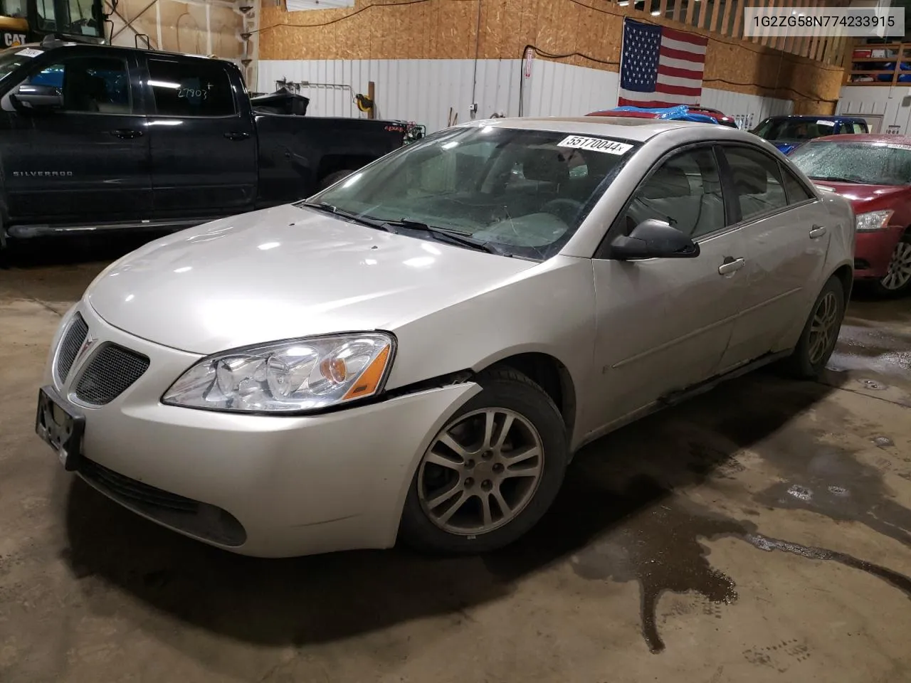 2007 Pontiac G6 Base VIN: 1G2ZG58N774233915 Lot: 55170044