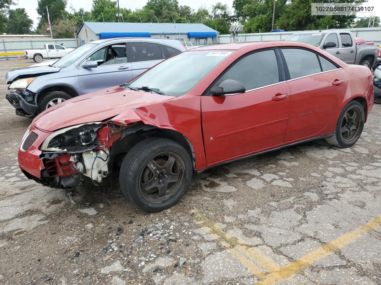 2007 Pontiac G6 Base VIN: 1G2ZG58B174119107 Lot: 59417594