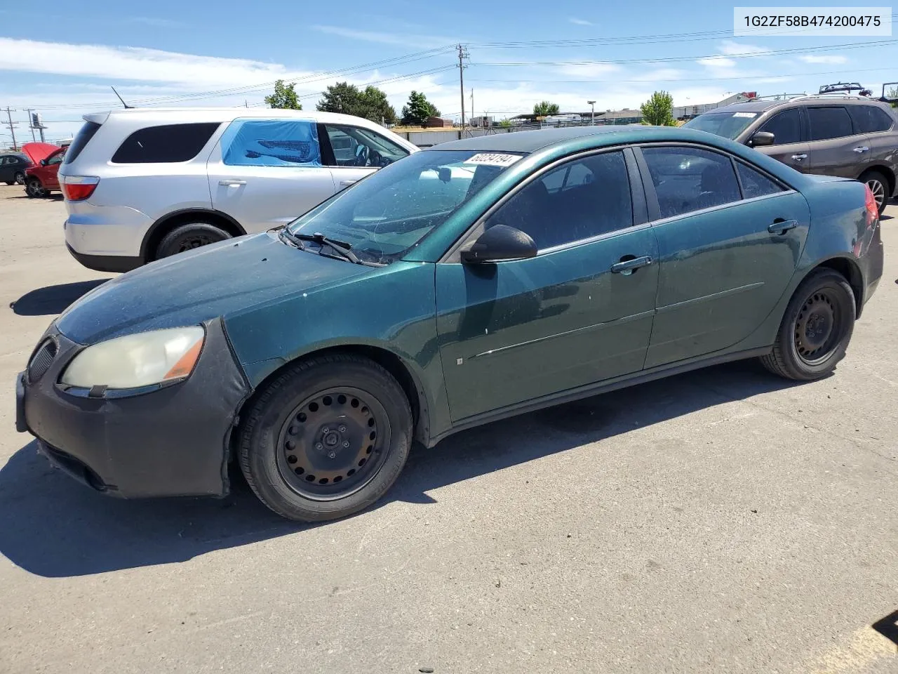 2007 Pontiac G6 Value Leader VIN: 1G2ZF58B474200475 Lot: 60234194