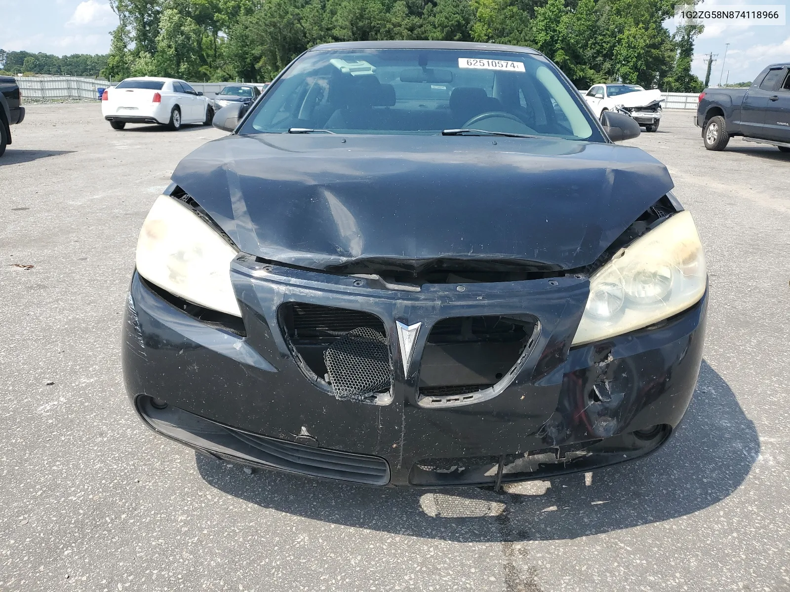 2007 Pontiac G6 Base VIN: 1G2ZG58N874118966 Lot: 62510574