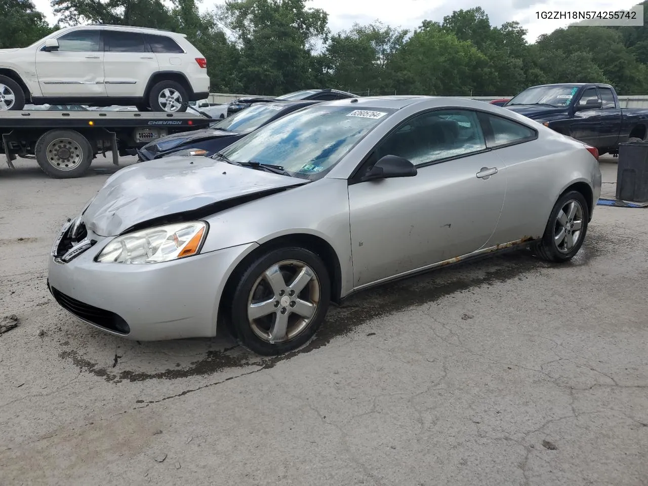 2007 Pontiac G6 Gt VIN: 1G2ZH18N574255742 Lot: 62605764