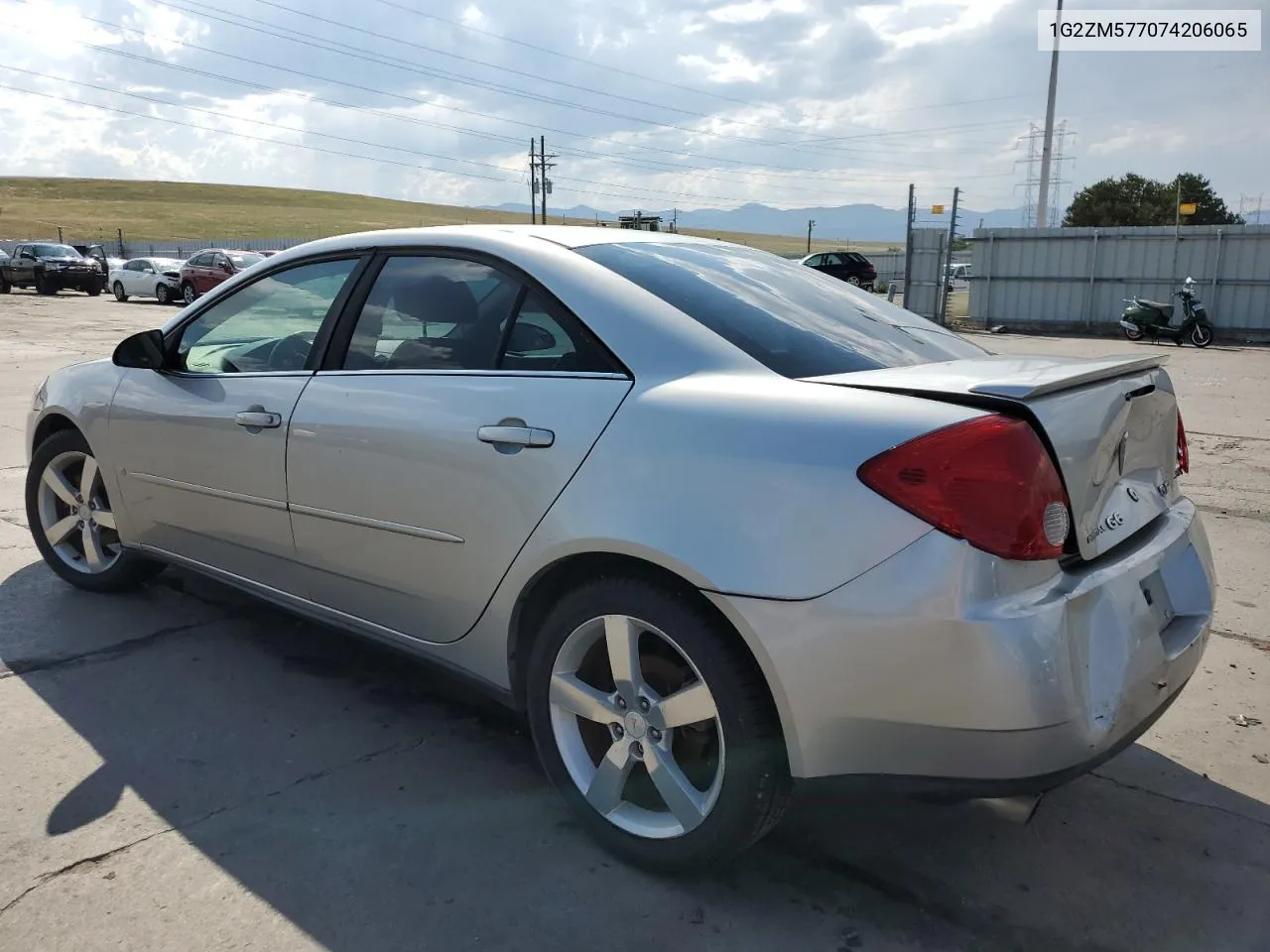 2007 Pontiac G6 Gtp VIN: 1G2ZM577074206065 Lot: 65076443