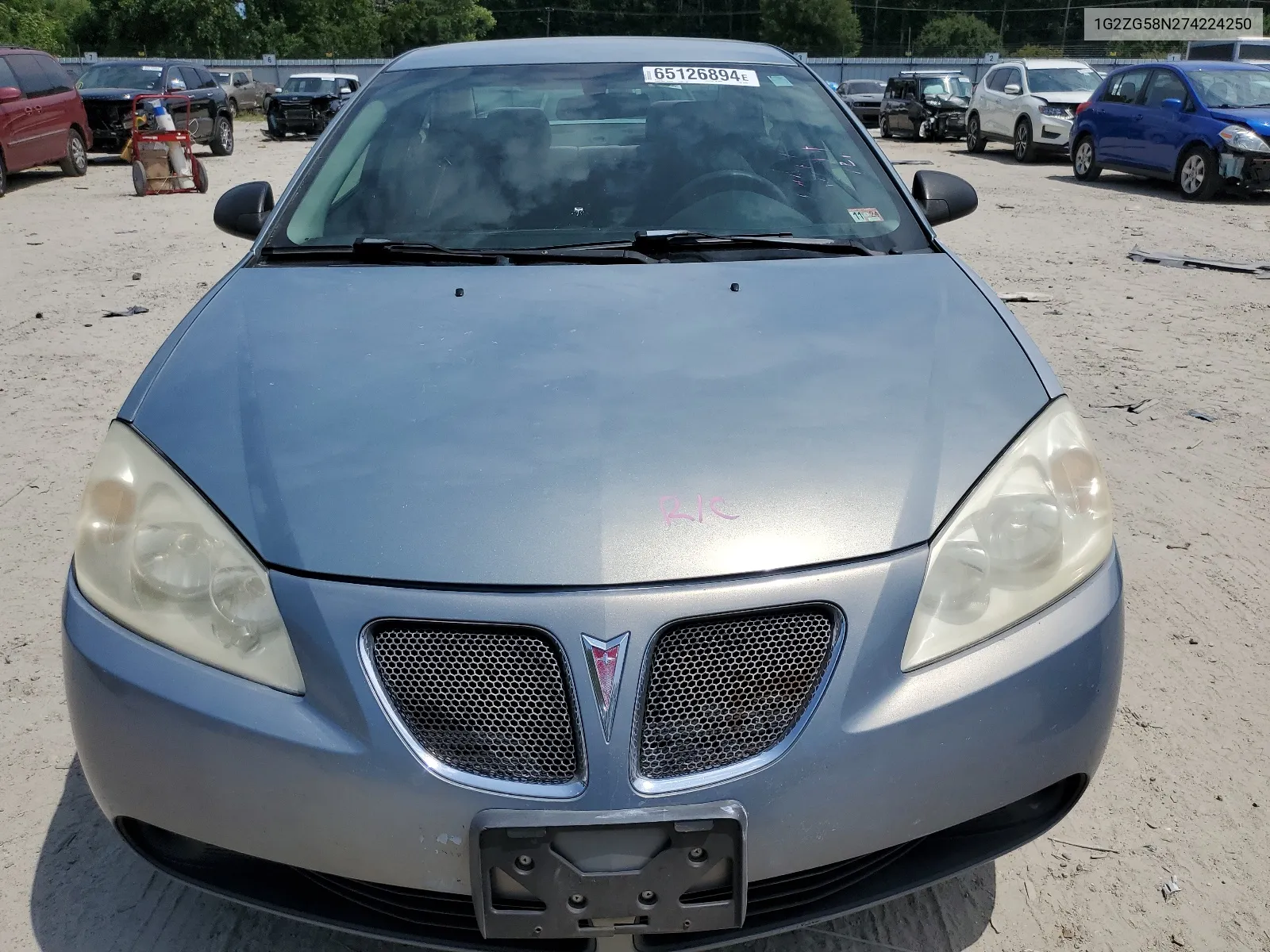 2007 Pontiac G6 Base VIN: 1G2ZG58N274224250 Lot: 65126894