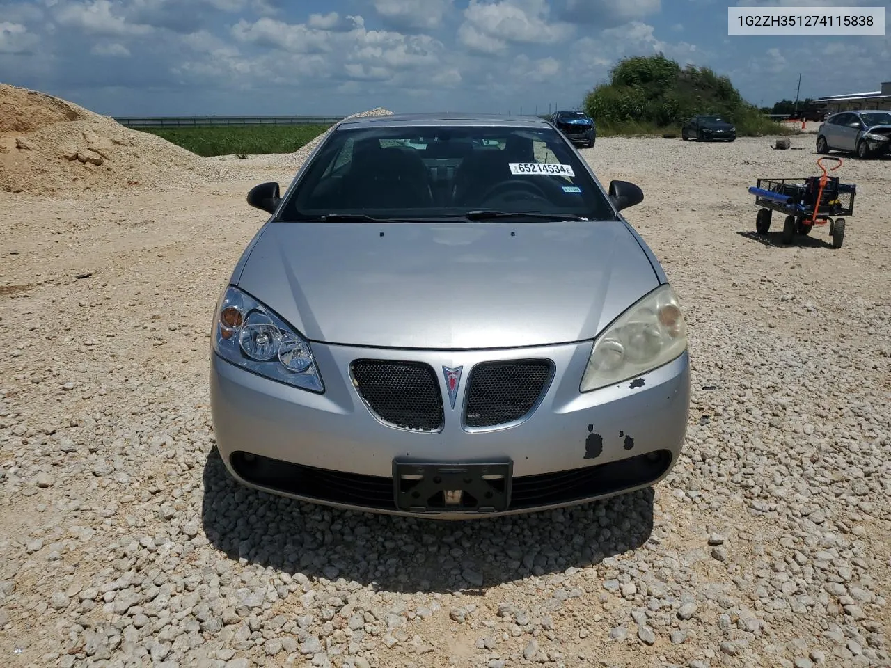 2007 Pontiac G6 Gt VIN: 1G2ZH351274115838 Lot: 65214534