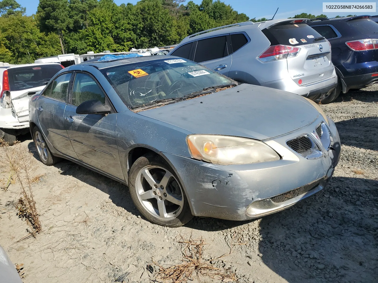 2007 Pontiac G6 Base VIN: 1G2ZG58N874266583 Lot: 67423994