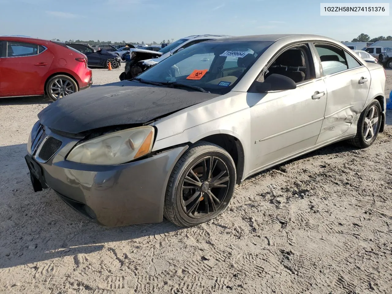 2007 Pontiac G6 Gt VIN: 1G2ZH58N274151376 Lot: 71599664