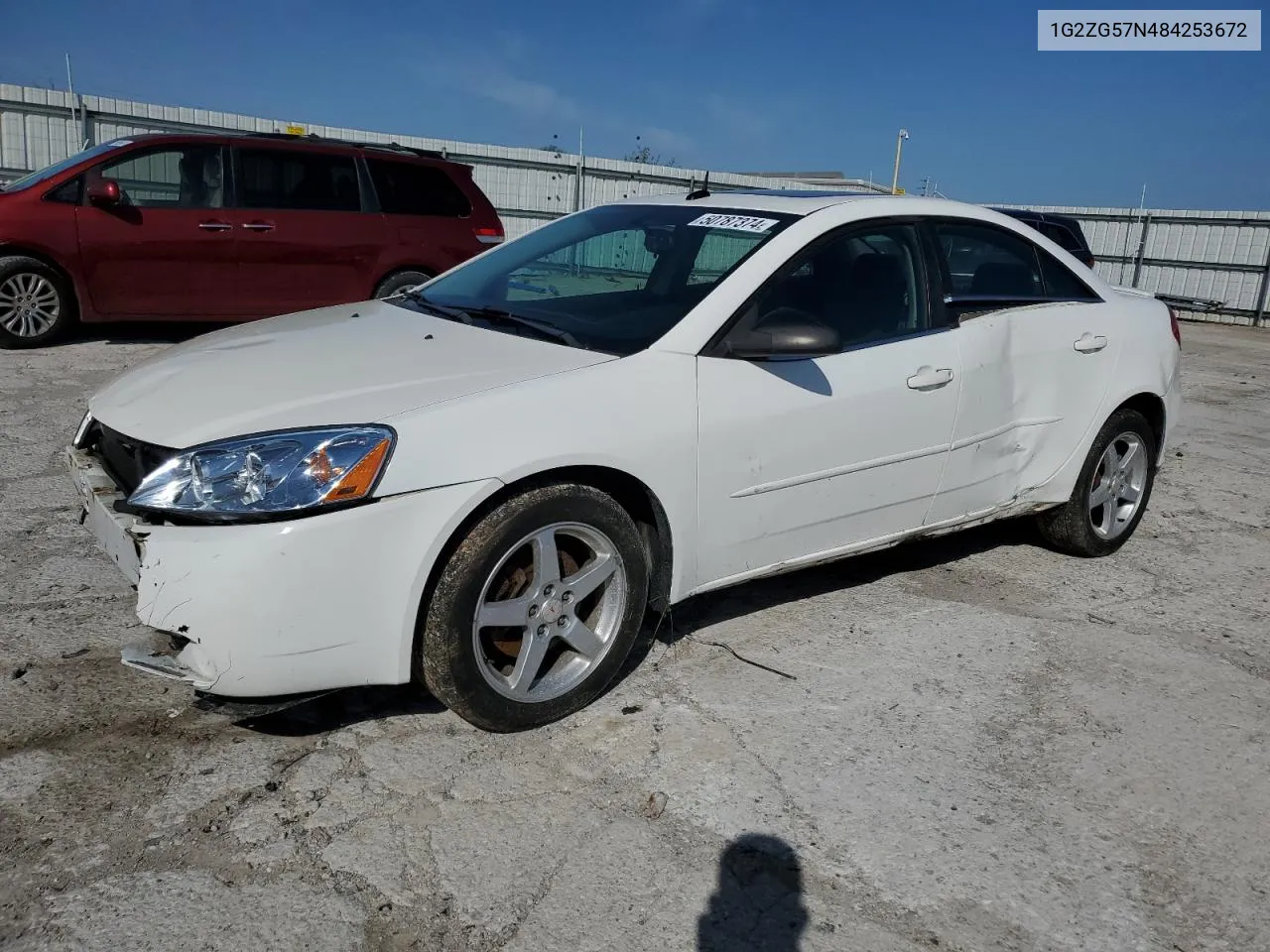 2008 Pontiac G6 Base VIN: 1G2ZG57N484253672 Lot: 50787374