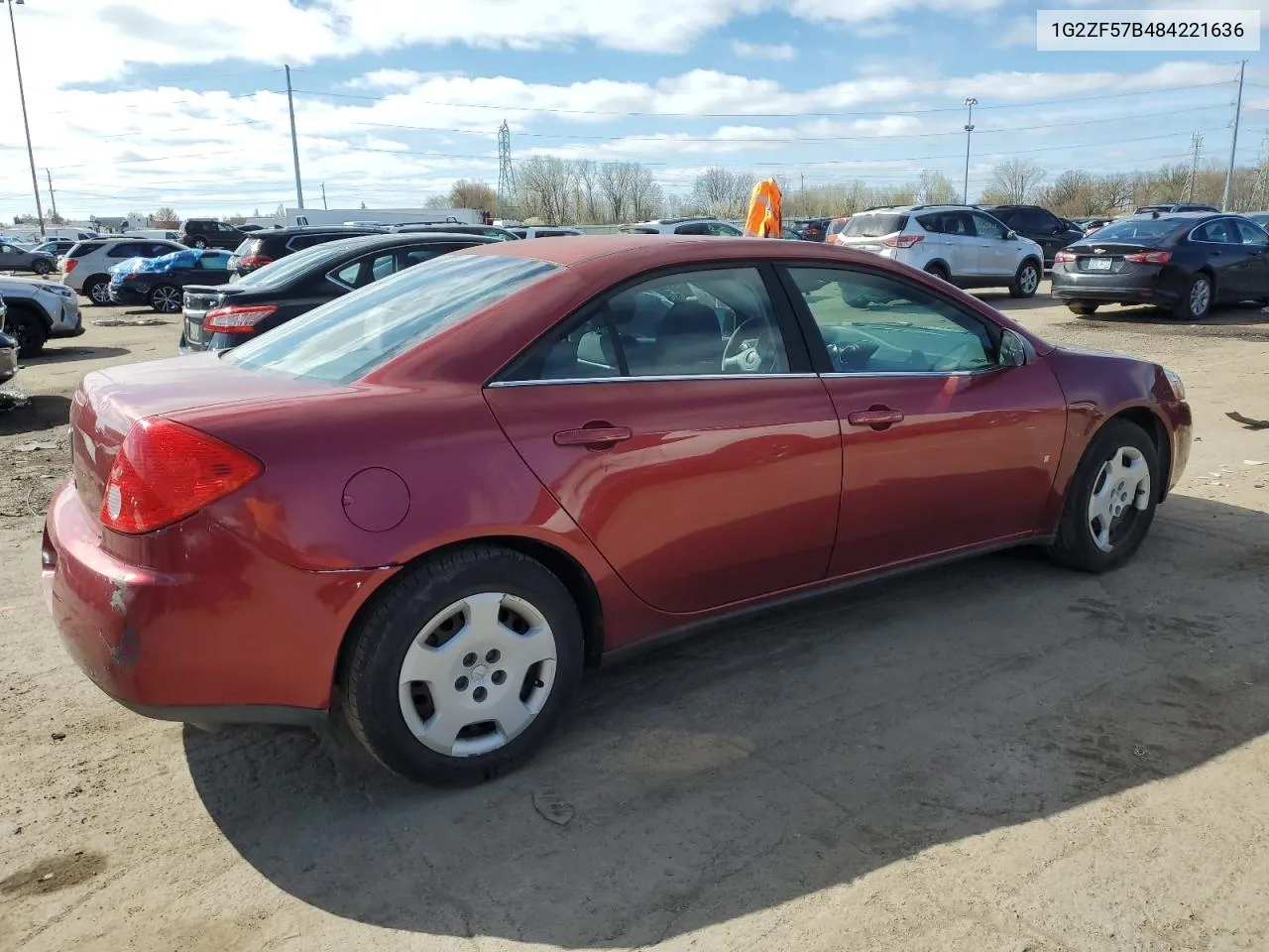 2008 Pontiac G6 Value Leader VIN: 1G2ZF57B484221636 Lot: 51418294