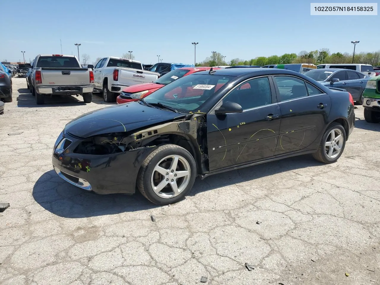 2008 Pontiac G6 Base VIN: 1G2ZG57N184158325 Lot: 51869304