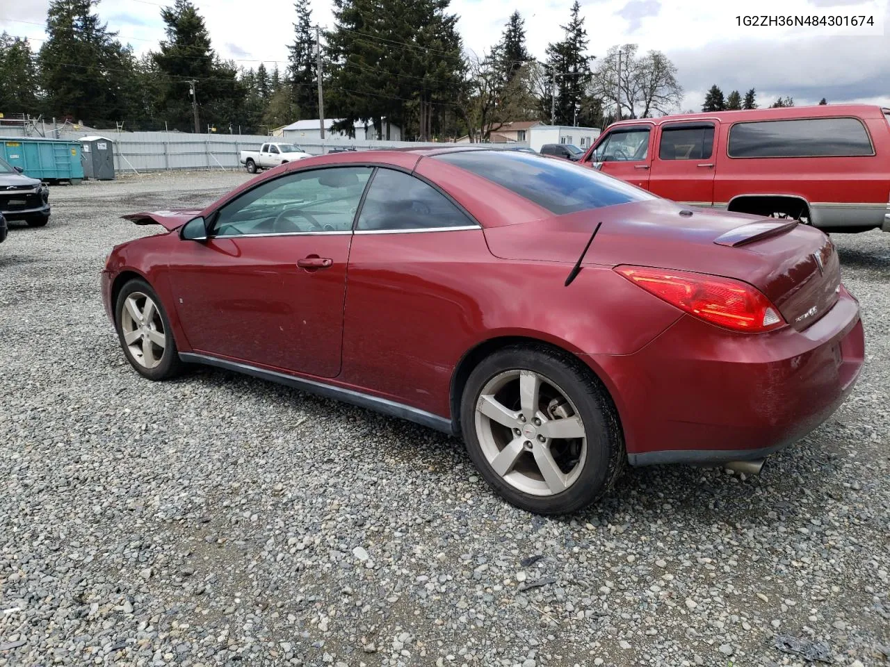 2008 Pontiac G6 Gt VIN: 1G2ZH36N484301674 Lot: 53115654