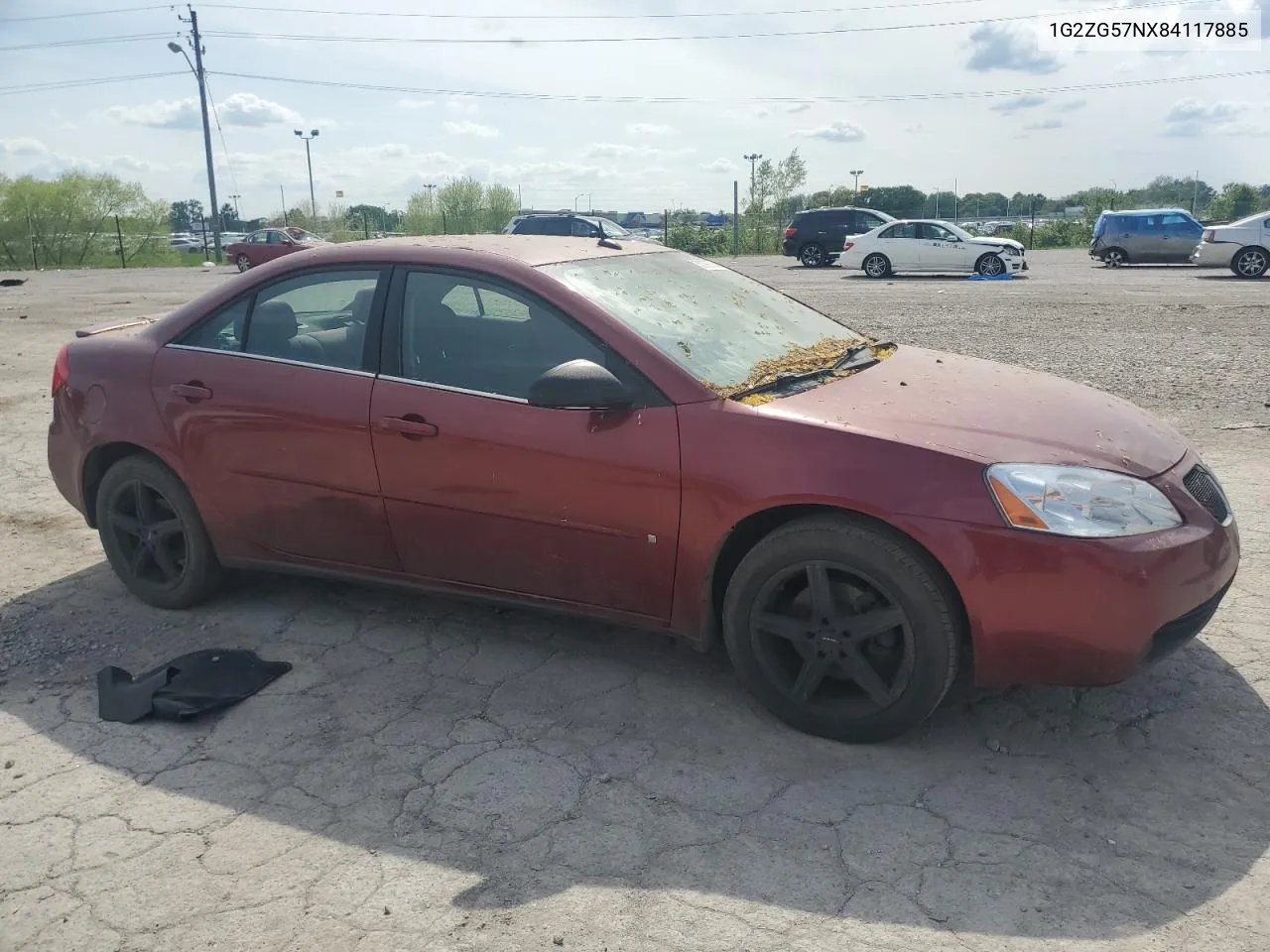 2008 Pontiac G6 Base VIN: 1G2ZG57NX84117885 Lot: 53390784