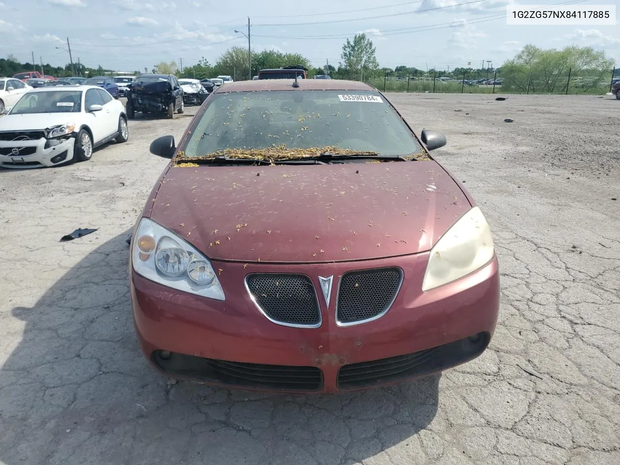 2008 Pontiac G6 Base VIN: 1G2ZG57NX84117885 Lot: 53390784