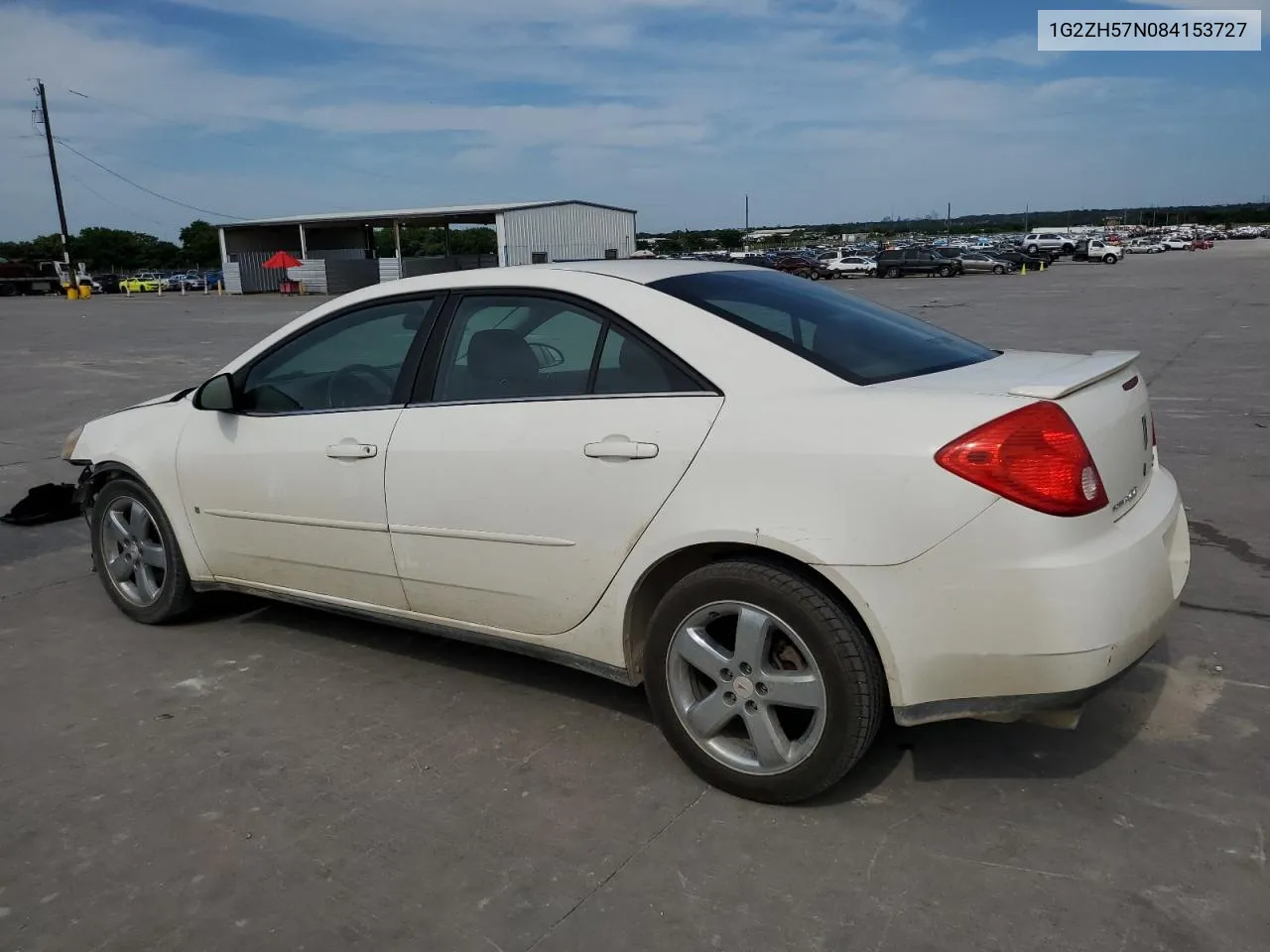 2008 Pontiac G6 Gt VIN: 1G2ZH57N084153727 Lot: 54454604