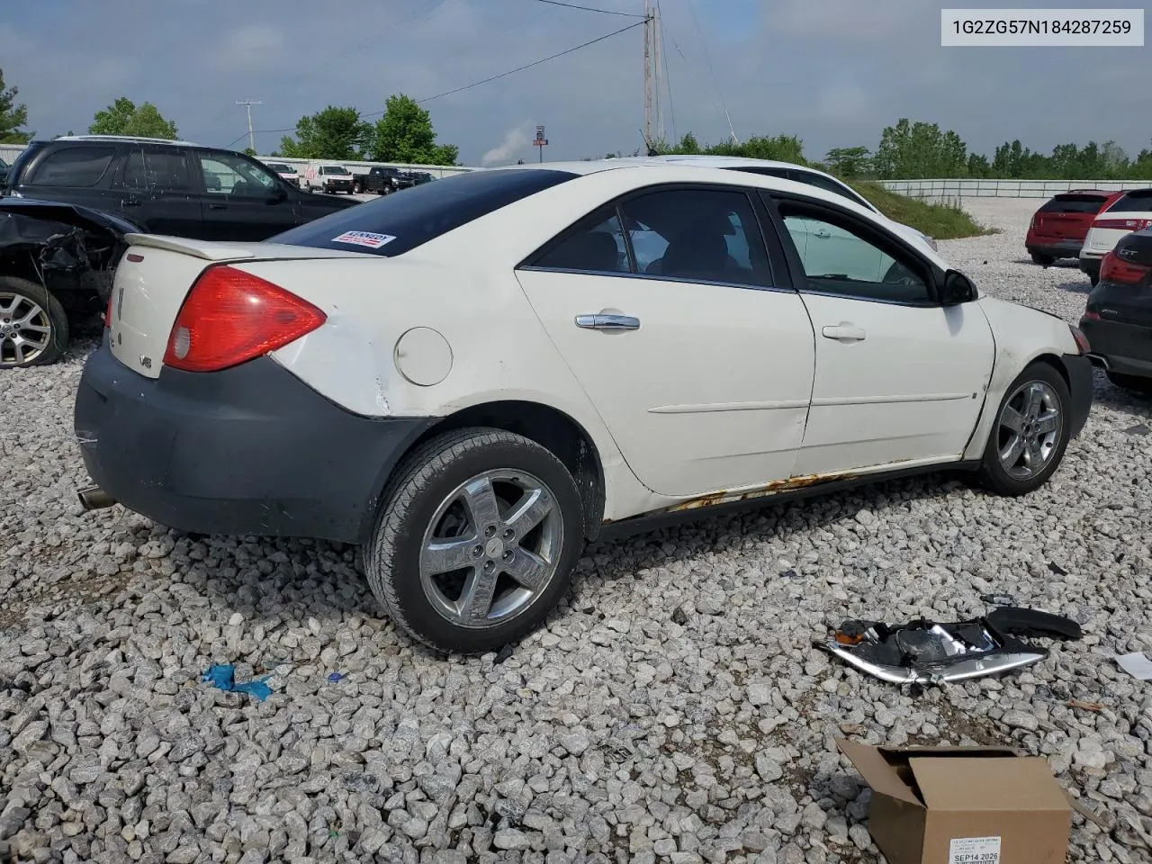 2008 Pontiac G6 Base VIN: 1G2ZG57N184287259 Lot: 55681134