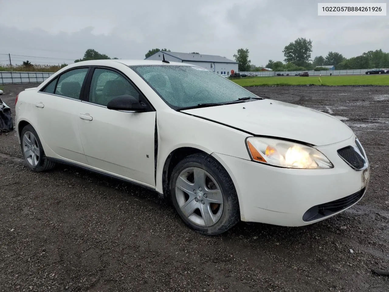 2008 Pontiac G6 Base VIN: 1G2ZG57B884261926 Lot: 56410864