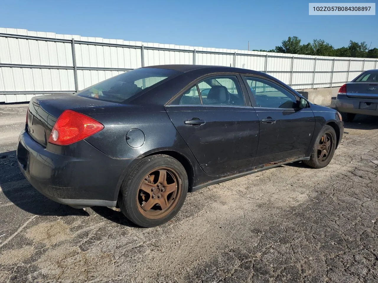 2008 Pontiac G6 Base VIN: 1G2ZG57B084308897 Lot: 56841054