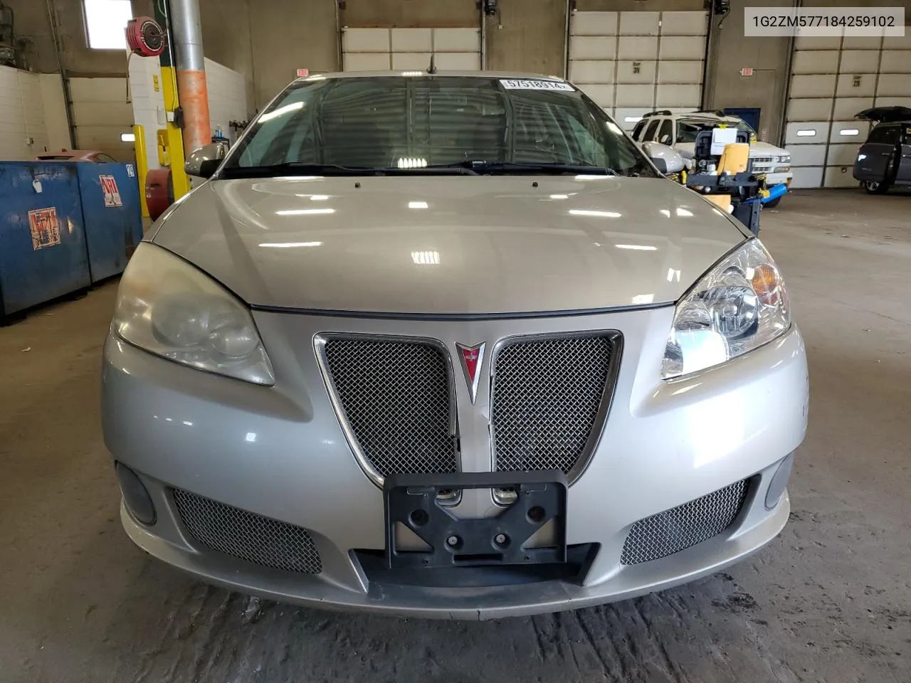 2008 Pontiac G6 Gxp VIN: 1G2ZM577184259102 Lot: 57518914