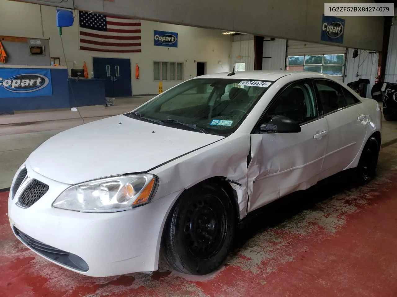 2008 Pontiac G6 Value Leader VIN: 1G2ZF57BX84274079 Lot: 58749674