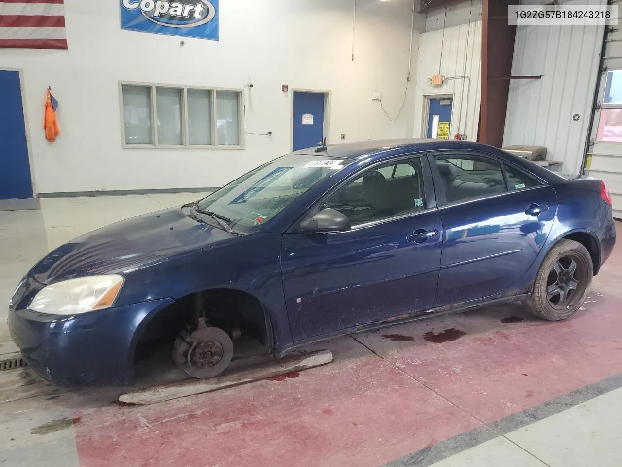 2008 Pontiac G6 Base VIN: 1G2ZG57B184243218 Lot: 61917404