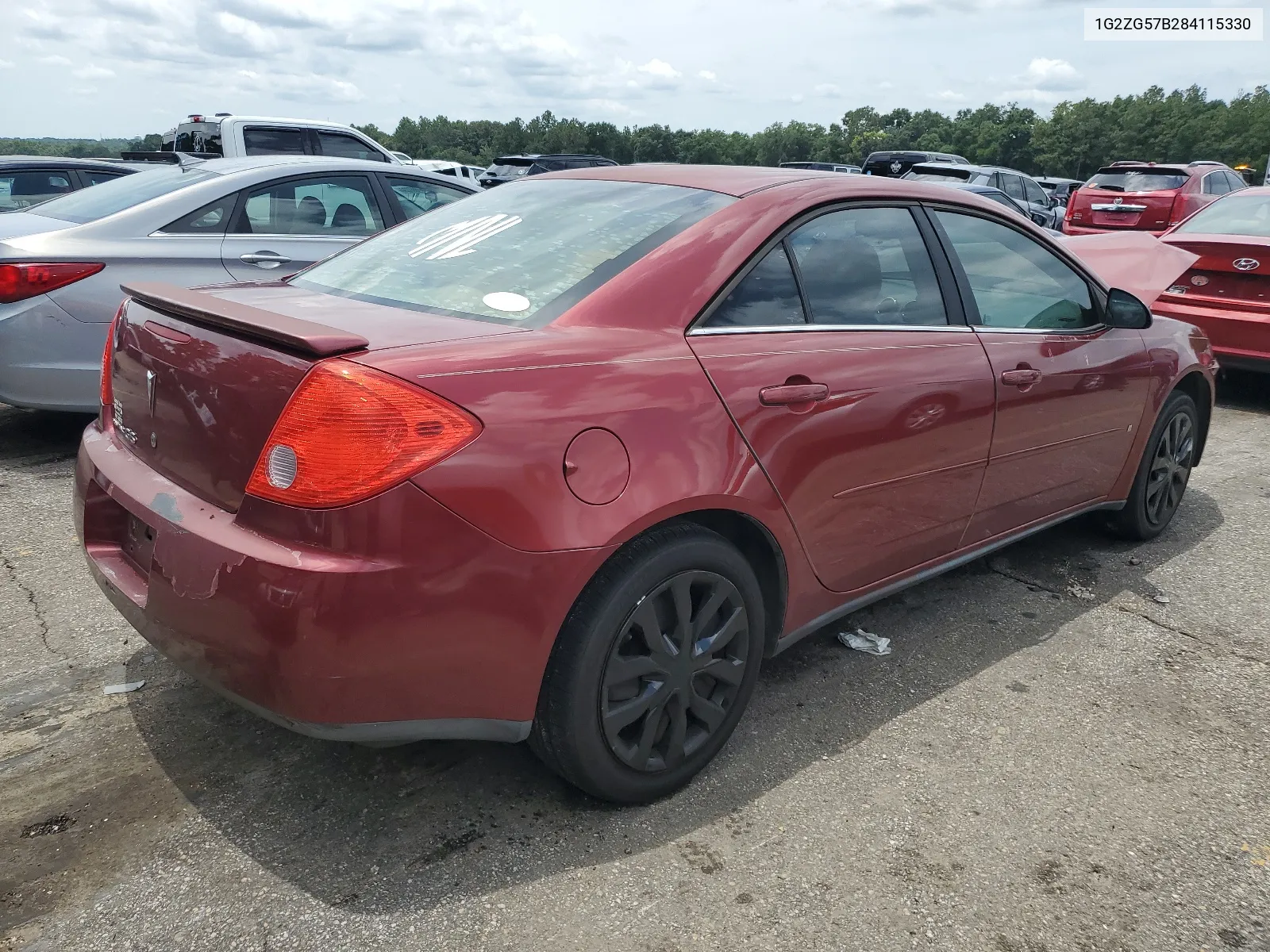 2008 Pontiac G6 Base VIN: 1G2ZG57B284115330 Lot: 62326634