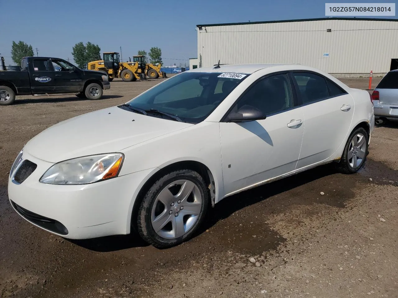 2008 Pontiac G6 Base VIN: 1G2ZG57N084218014 Lot: 62710094