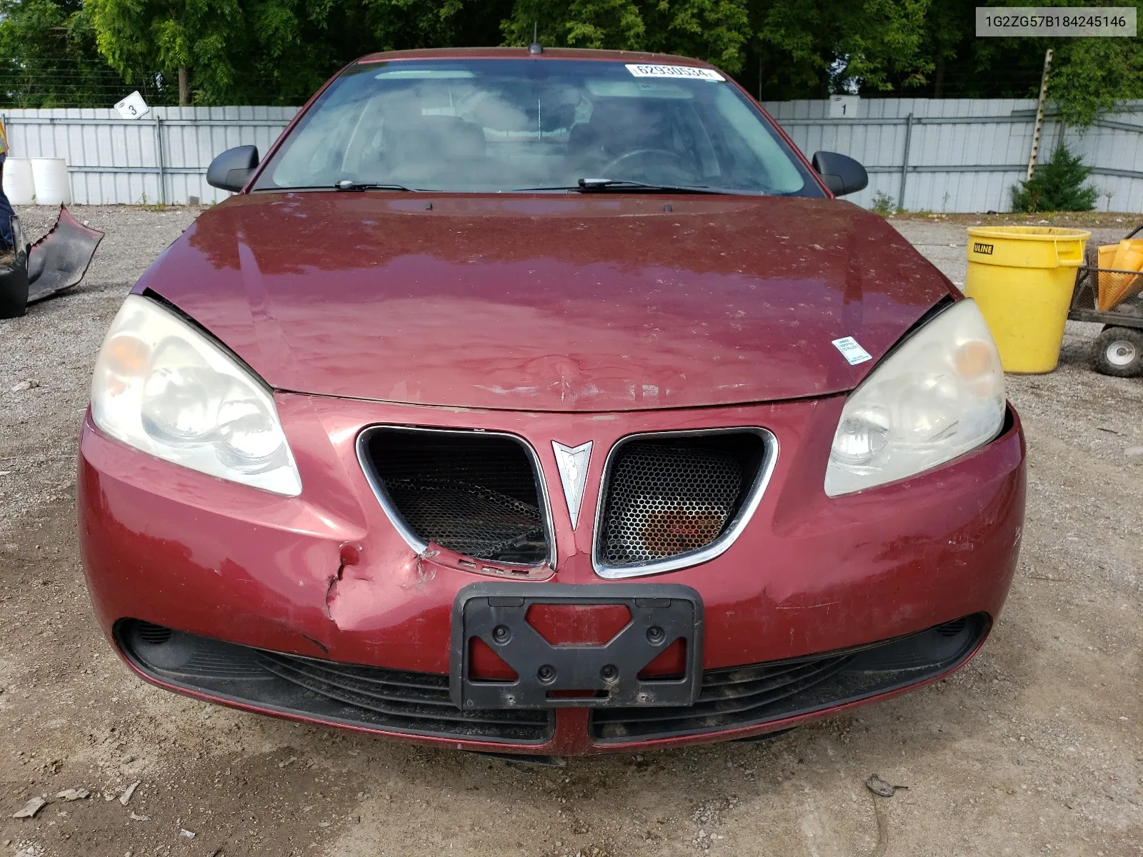 2008 Pontiac G6 Base VIN: 1G2ZG57B184245146 Lot: 62930534