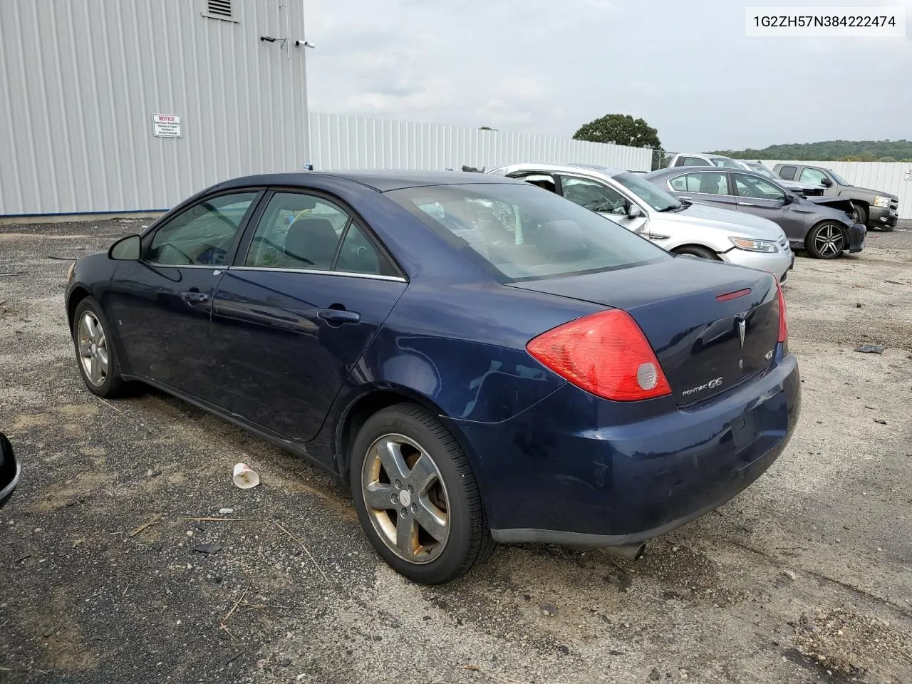 2008 Pontiac G6 Gt VIN: 1G2ZH57N384222474 Lot: 64079824