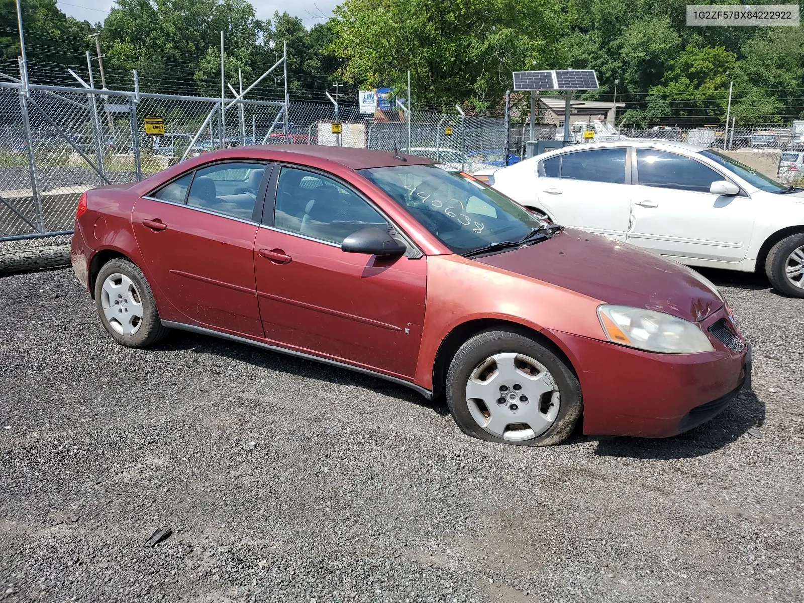 2008 Pontiac G6 Value Leader VIN: 1G2ZF57BX84222922 Lot: 64823984