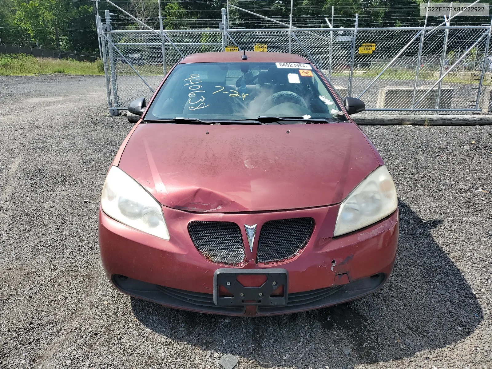 1G2ZF57BX84222922 2008 Pontiac G6 Value Leader