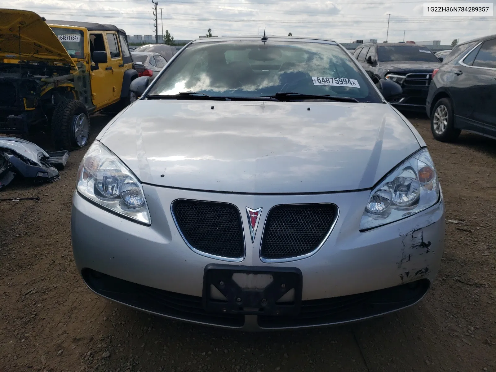 2008 Pontiac G6 Gt VIN: 1G2ZH36N784289357 Lot: 64875994