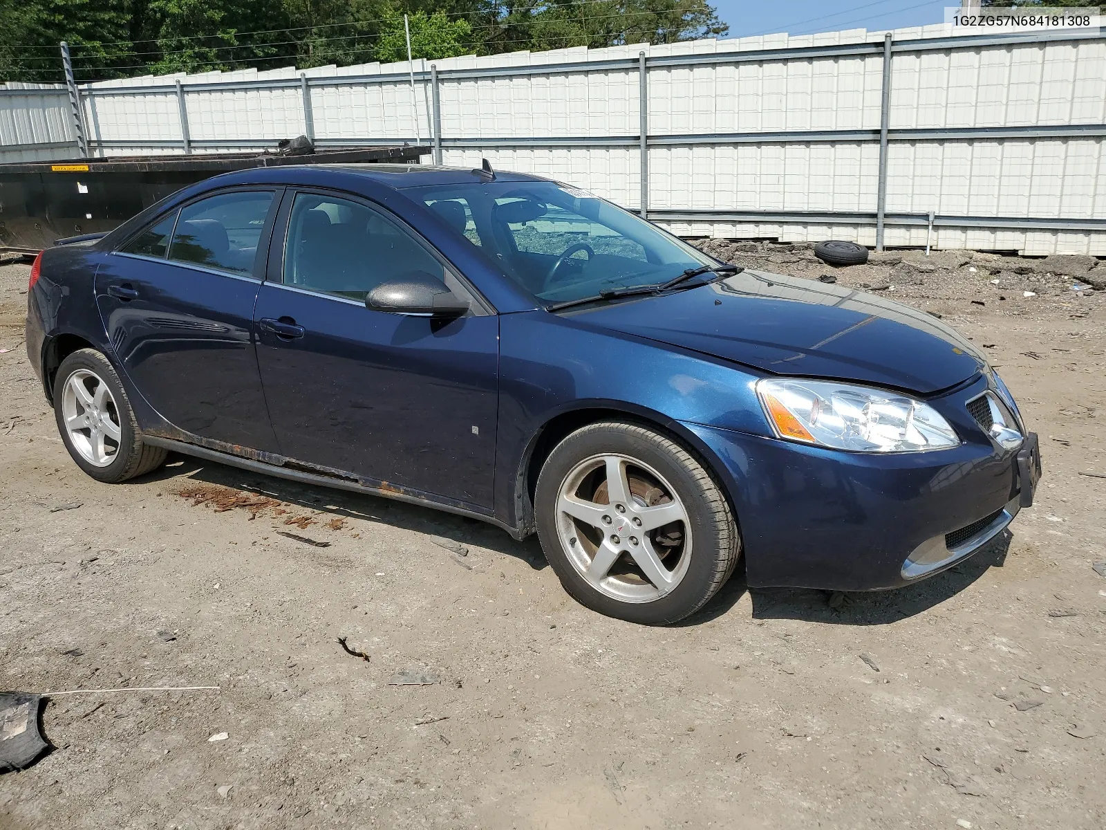 2008 Pontiac G6 Base VIN: 1G2ZG57N684181308 Lot: 65147754